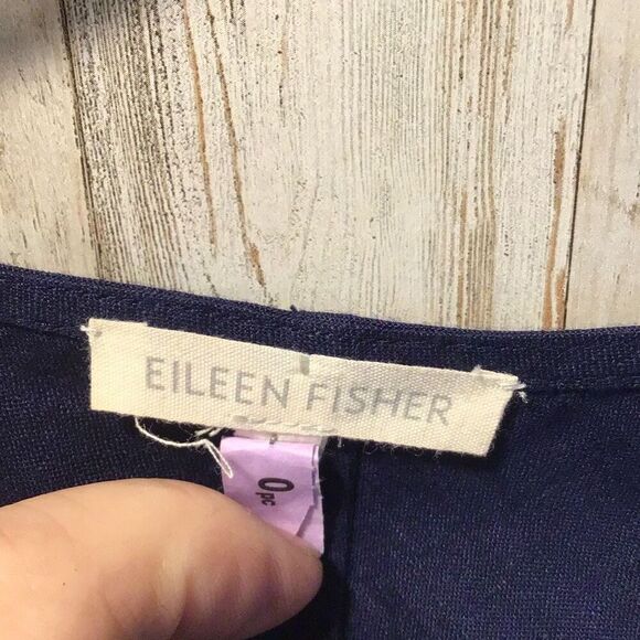 Beautiful blue flared dress but Eileen fisher size 2X small - Picture 5 of 6